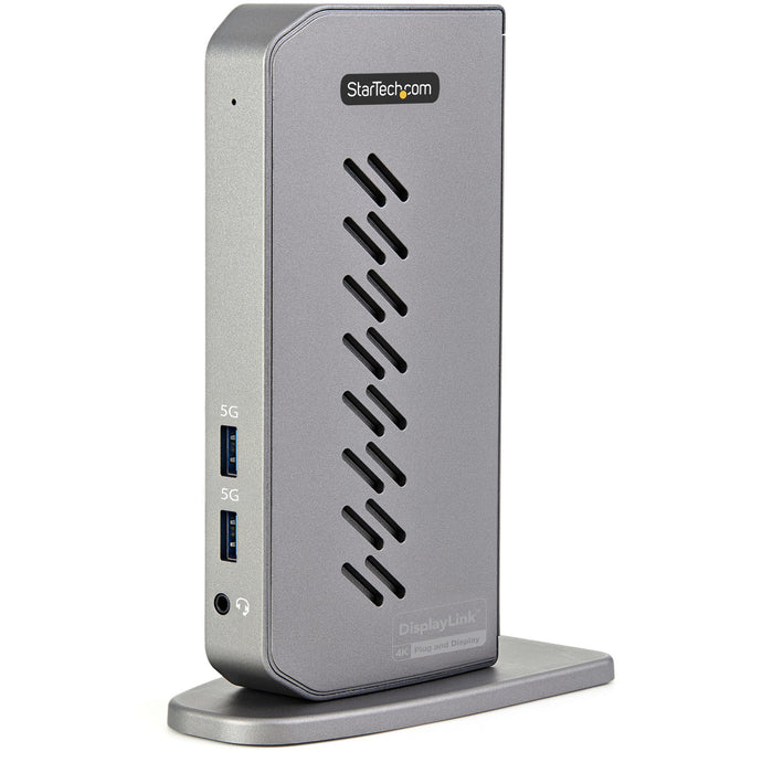 StarTech USB-C USB-A Dock - Hybrid Universal USB 3.0 Docking Station for USB-C or USB-A Laptop - Dual Monitor 4K 60Hz HDMI/DisplayPort - 6x USB-A, GbE - USB 3.1 Gen 1 - Windows/Mac (DK30A2DHUUE)