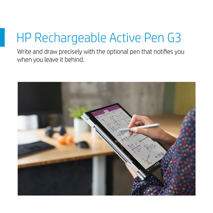 HP EliteBook x360 830 G7, Intel® Core™ i5, 1.6 GHz, 33.8 cm (13.3"), 1920 x 1080 pixels, 16 GB, 256 GB
