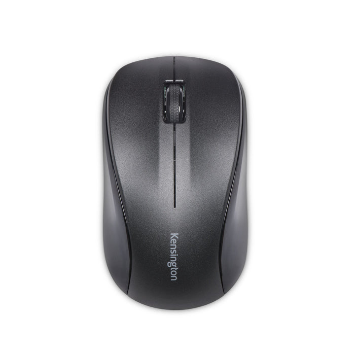 Kensington Wireless ValuMouse, Ambidextrous, Optical, RF Wireless, Black