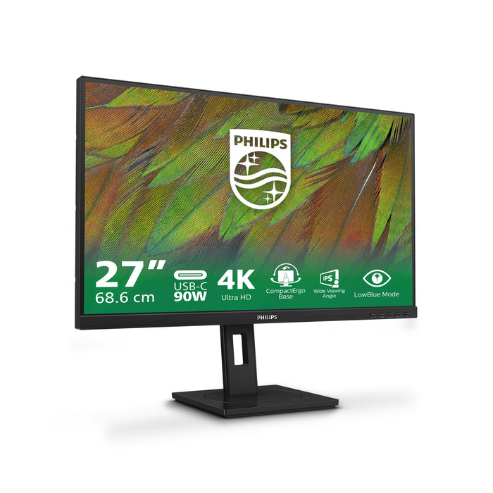 Philips 3000 series 27B1U3900/00, 68.6 cm (27"), 3840 x 2160 pixels, 4K Ultra HD, LCD, 4 ms, Black