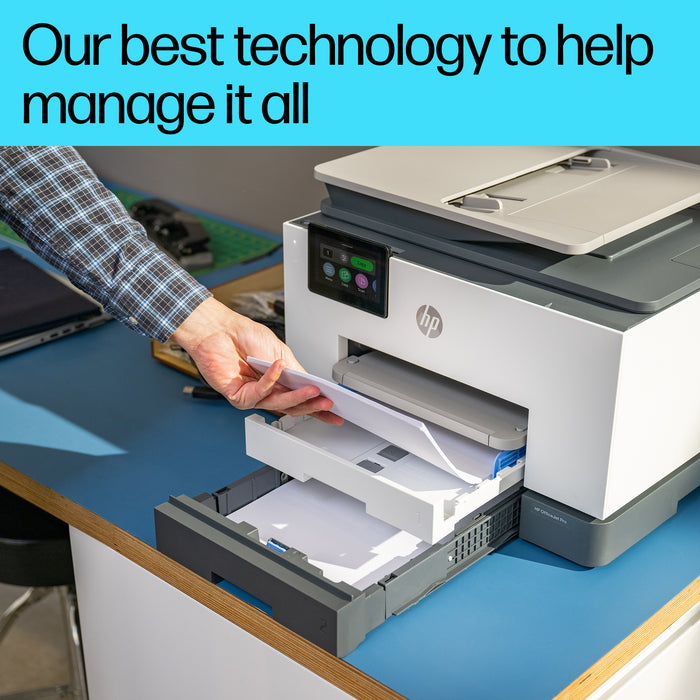 HP OfficeJet Pro 9130b Wireless All-in-One Color Printer, Two-sided printing; Copier, Scanner, Thermal inkjet, Colour printing, 4800 x 1200 DPI, A4, Direct printing, Grey