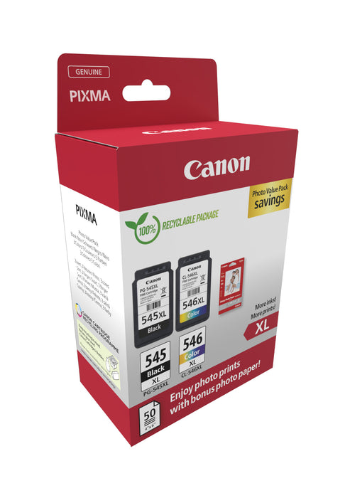 Canon 8286B011, Black, Cyan, Magenta, Yellow, 2 pc(s), Photo value pack