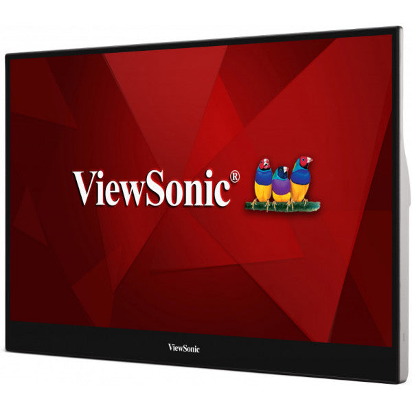 Viewsonic TD1655, 39.6 cm (15.6"), 1920 x 1080 pixels, Full HD, LED, 6.5 ms, Black, Silver