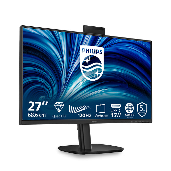 Philips 27B2N3500JH, 68.6 cm (27"), 2560 x 1440 pixels, Quad HD, LCD, 4 ms, Black