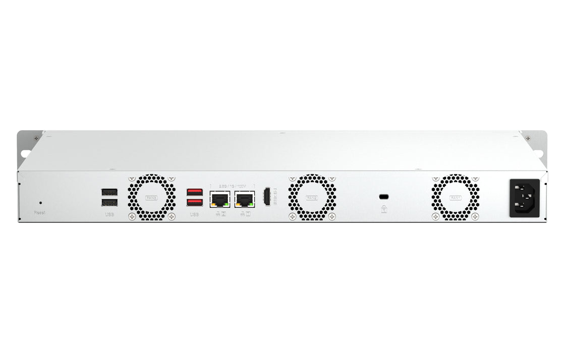 QNAP TS-464eU, NAS, Rack (1U), Intel® Celeron®, N5095, 8 GB, DDR4