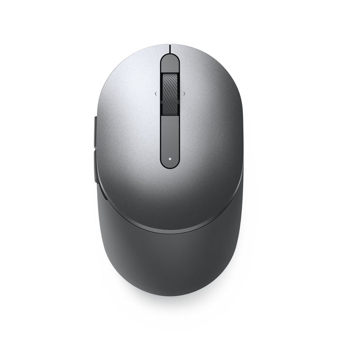 DELL Pro Plus Compact Mouse - MS5120W - Titan Gray, Ambidextrous, Optical, RF Wireless + Bluetooth, 1600 DPI, Grey, Titanium