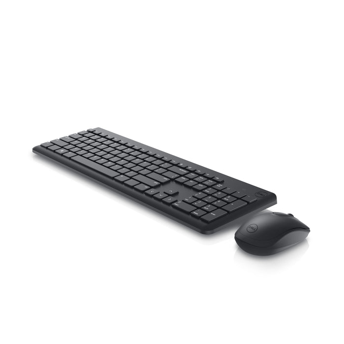 DELL Keyboard and Mouse - KM3322W - UK (QWERTY), Wireless, RF Wireless, Plunger key switch, QWERTY, Black, Mouse included