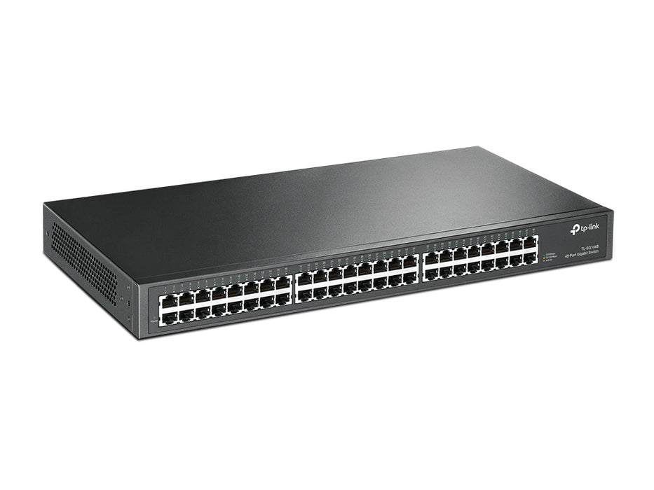 TP-Link TL-SG1048, Unmanaged, Gigabit Ethernet (10/100/1000), Rack mounting, 1U