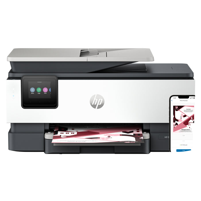 HP OfficeJet Pro 8122e Wireless All-in-One Color Printer, Instant Ink; Two-sided printing, Thermal inkjet, Colour printing, 4800 x 1200 DPI, A4, Direct printing, Grey