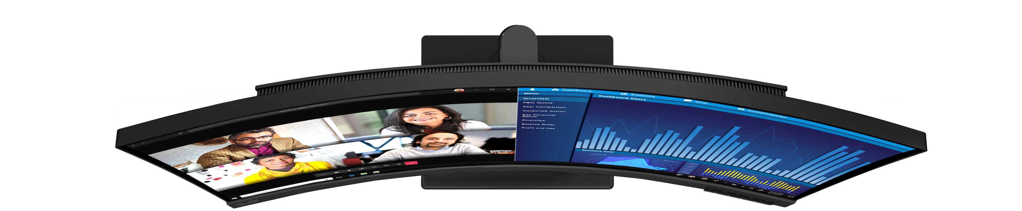 Lenovo ThinkVision P34w-20, 86.7 cm (34.1"), 3440 x 1440 pixels, Wide Quad HD, LED, 6 ms, Black