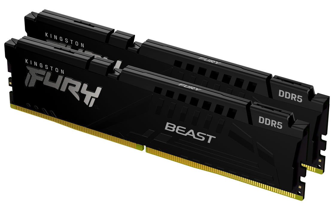 Kingston Technology FURY Beast 32GB 6000MT/s DDR5 CL36 DIMM (Kit of 2) Black EXPO, 32 GB, 2 x 16 GB, DDR5, 288-pin DIMM