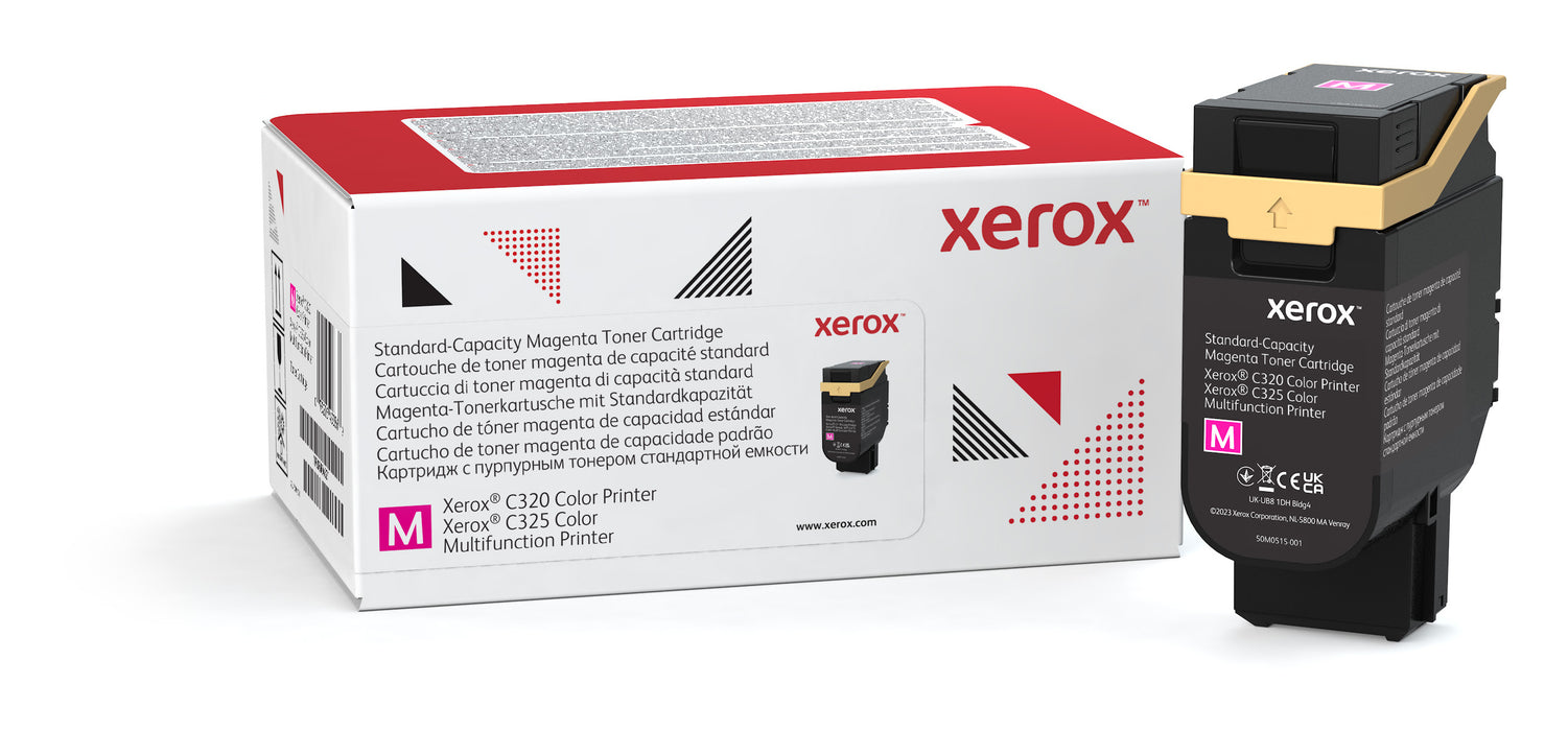 Xerox Genuine ® C320 Color Printer/C325 Color Multifunction Printer Magenta Standard capacity Toner Cartridge (1800 Pages) - 006R04821, 0 pages, 1800 pages, Magenta, 1 pc(s)