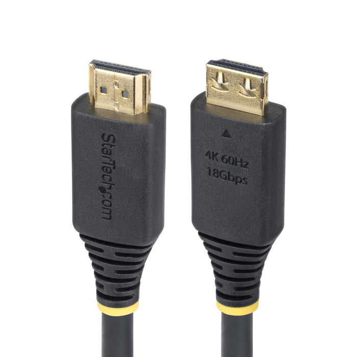 StarTech 2m (6ft) High Speed HDMI Cable with Gripping Connectors, 4K 60Hz/1440p 144Hz, 18Gbps, UHD HDMI Cord, TPE Jacket