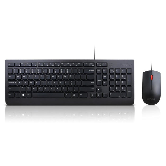 Lenovo 4X30L79883, Full-size (100%), Wired, USB, QWERTY, Black, Mouse included
