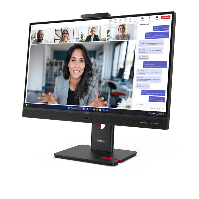 Lenovo ThinkVision T24-4v Monitor, 60.5 cm (23.8"), 1920 x 1080 pixels, Full HD, LED, 6 ms, Black