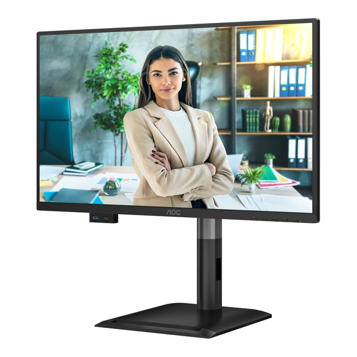 AOC 24P4U, 60.5 cm (23.8"), 1920 x 1080 pixels, Full HD, 4 ms, Black