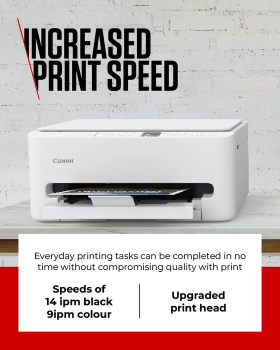 Canon PIXMA TS6550i, Inkjet, Colour printing, 1200 x 1200 DPI, A4, Direct printing, White