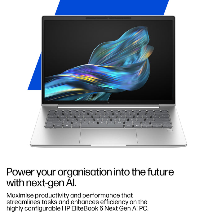 HP EliteBook 6 G1a Next Gen AI PC, AMD Ryzen AI 5, 2 GHz, 35.6 cm (14"), 1920 x 1200 pixels, 24 GB, 512 GB