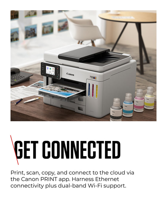 Canon MAXIFY GX7150, Inkjet, Colour printing, 600 x 1200 DPI, A4, Direct printing, Black, White