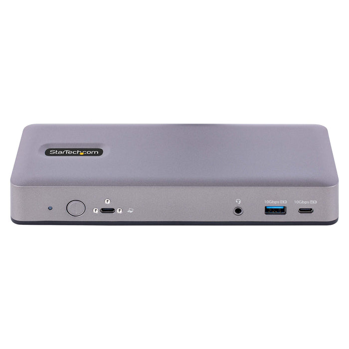 StarTech USB-C Docking Station - Triple 4K30 / Dual 4K60 - DP Alt Mode/DP/HDMI - 7-Port USB Hub - PD 3.0 - GbE - Audio - K-Slots - Works With Chromebook - Multi-Monitor USB-C Dock , TAA (DK31C3MNCRUE)
