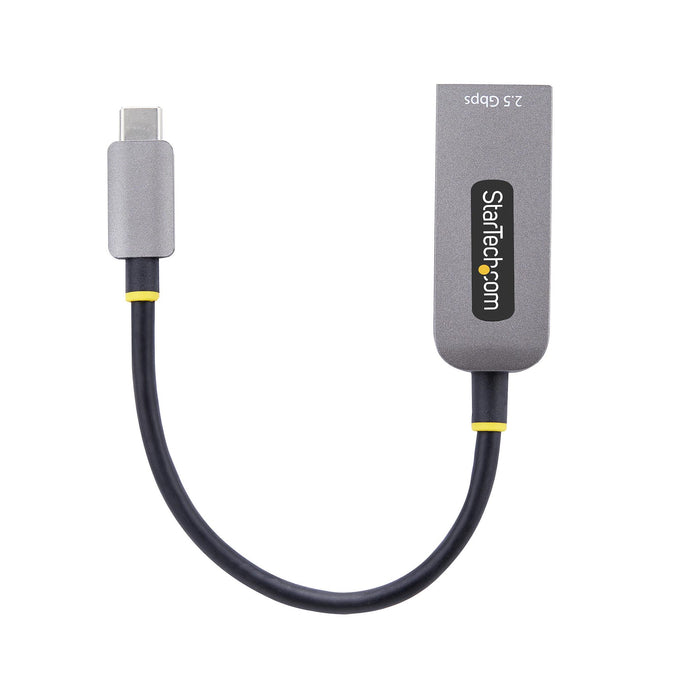 StarTech.com 2.5GbE USB-C to Ethernet Adapter, NBASE-T NIC, USB 3.0 Type-C 2.5/1G Multi Speed Network, Thunderbolt Compatible, Windows & Mac, Wired, USB Type-C, Ethernet, 5000 Mbit/s, Grey