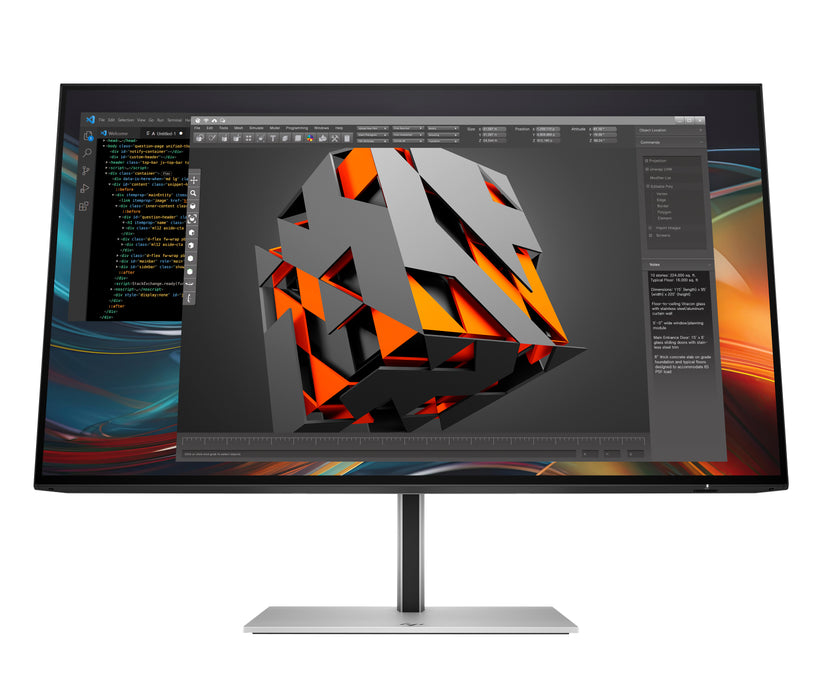 HP Series 7 Pro 23.8 inch FHD Monitor - 724pf, 60.5 cm (23.8"), 1920 x 1080 pixels, Full HD, LCD, 5 ms, Black, Silver