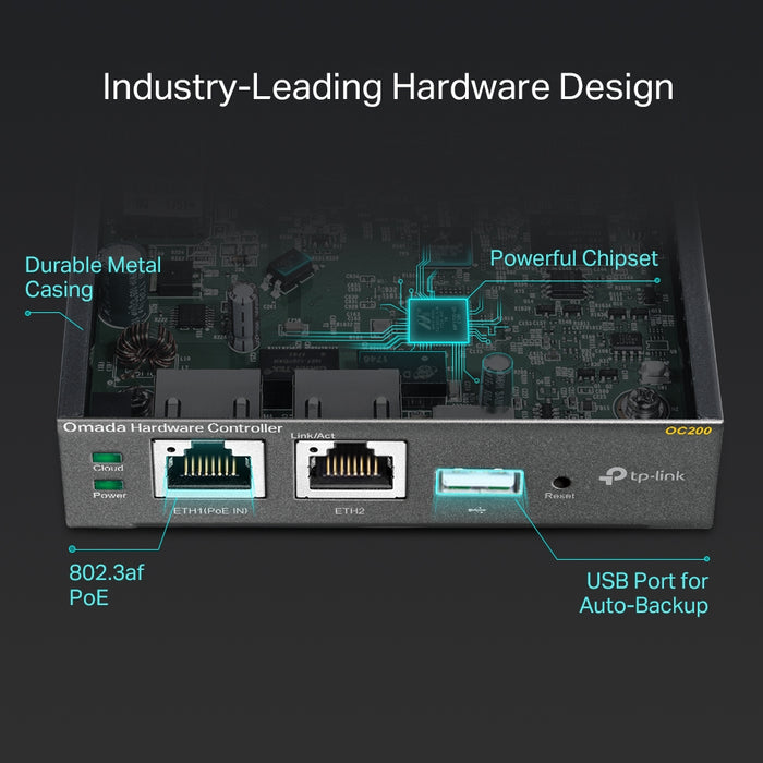 TP-Link Omada Hardware Controller, Black, Kensington, Internal, 1200 MHz, 1024 MB, DDR3