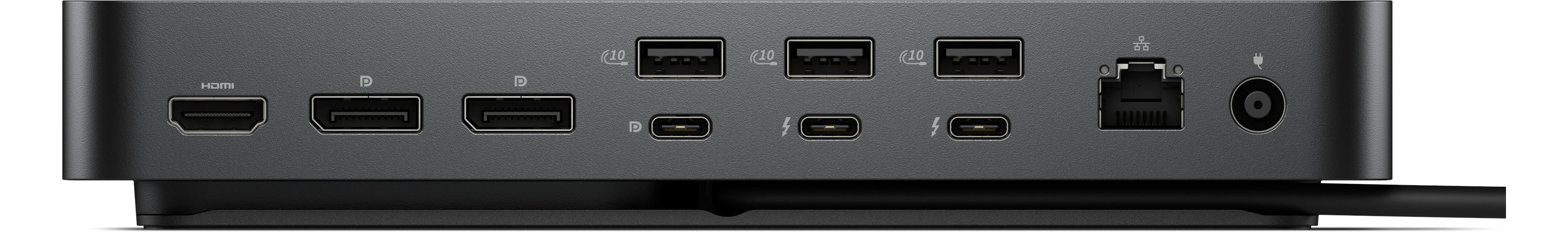 DELL Pro Thunderbolt 4 SD25TB4, Wired, Thunderbolt 4, 130 W, 2500 Mbit/s, Black, 8K Ultra HD