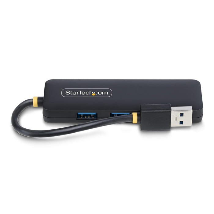 StarTech 4-Port USB-A Hub, USB 3.0 (5Gbps) Data Transfer, Bus Powered, Travel Mini Hub, Portable Multi-Port USB Splitter, Windows PC, MacBook, iMac, Chromebook, Surface and More