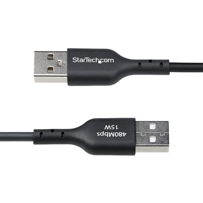StarTech.com 3ft (1m) USB-A to USB-C Charging Cable, Charge & Sync, 3A, USB 2.0, TPE Jacket - Black USB Charging Cord, 1 m, USB A, USB C, USB 2.0, 0.48 Gbit/s, Black
