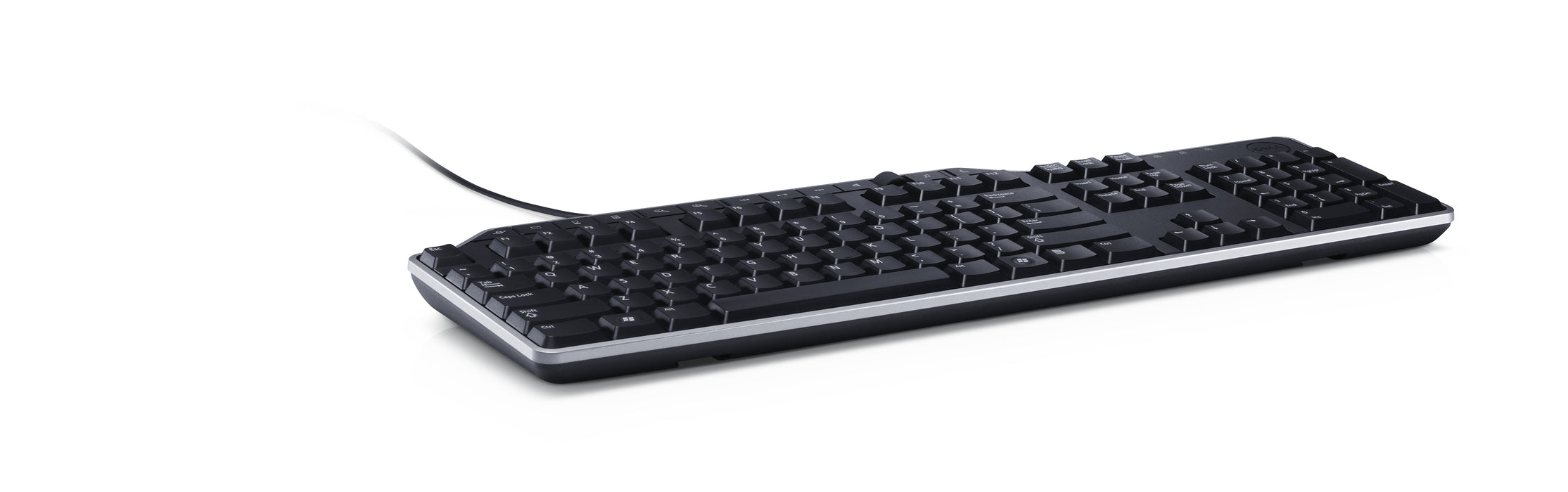 DELL KB522, Full-size (100%), Wired, USB, Membrane, QWERTY, Black