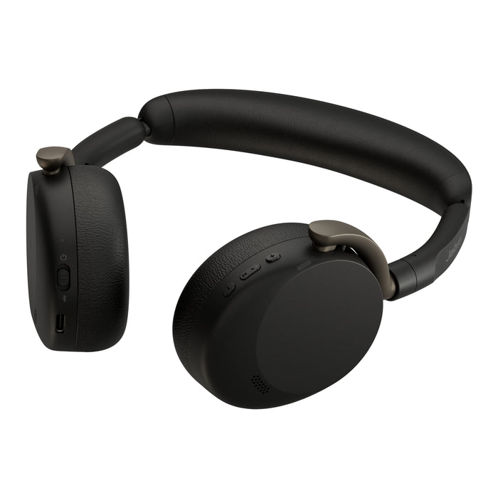 Jabra Evolve3 65 Flex UC - USB-C with Dongle - Black (Wireless Charging Pad), Wireless, 20 - 20000 Hz, Office/Call center, 143 g, Headset, Black