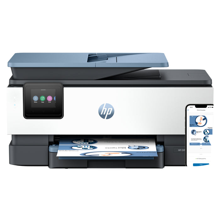HP OfficeJet Pro 8135e Wireless All-in-One Color Printer, Instant Ink; Two-sided printing, Thermal inkjet, Colour printing, 4800 x 1200 DPI, A4, Direct printing, Blue