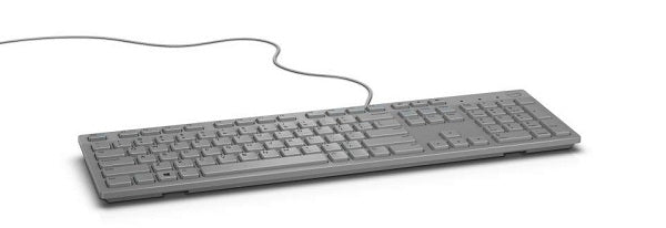 DELL Wired Keyboard - KB216 - UK (QWERTY) - Grey, Full-size (100%), Wired, USB, QWERTY, Grey