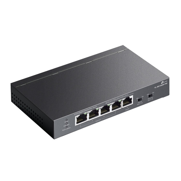 TP-Link TL-SG1005P-PD, Gigabit Ethernet (10/100/1000), Power over Ethernet (PoE), Wall mountable