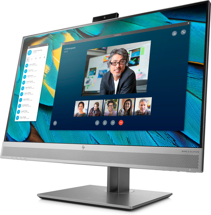 HP EliteDisplay E243m, 60.5 cm (23.8"), 1920 x 1080 pixels, Full HD, LED, 5 ms, Black, Silver