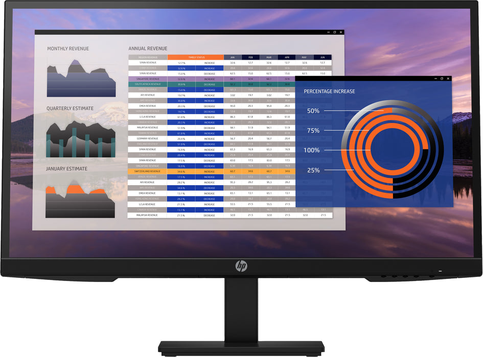HP P27h G4, 68.6 cm (27"), 1920 x 1080 pixels, Full HD, LCD, 5 ms
