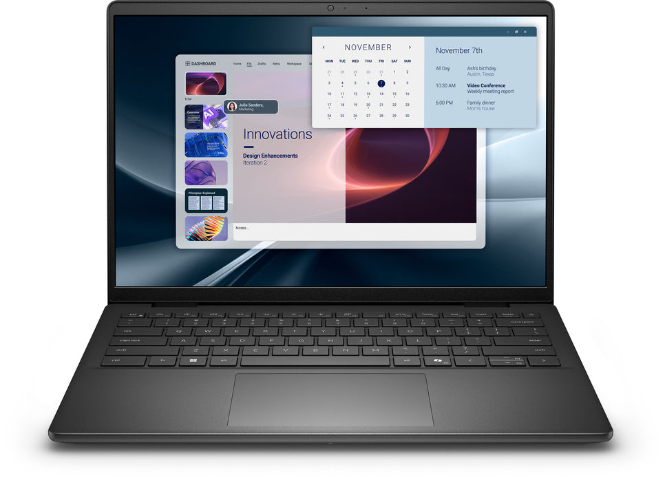 DELL Pro 14 Essential PV14255, AMD Ryzen™ 5, 3.5 GHz, 35.6 cm (14"), 1920 x 1200 pixels, 16 GB, 512 GB