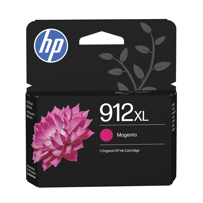 HP 912XL High Yield Magenta Original Ink Cartridge, High (XL) Yield, Magenta, Pigment-based ink, 9 ml, 1 pc(s), Single pack
