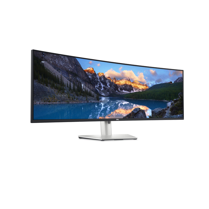 DELL UltraSharp U4924DW, 124.5 cm (49"), 5120 x 1440 pixels, 5K Ultra HD, LCD, 14 ms, Black, Silver