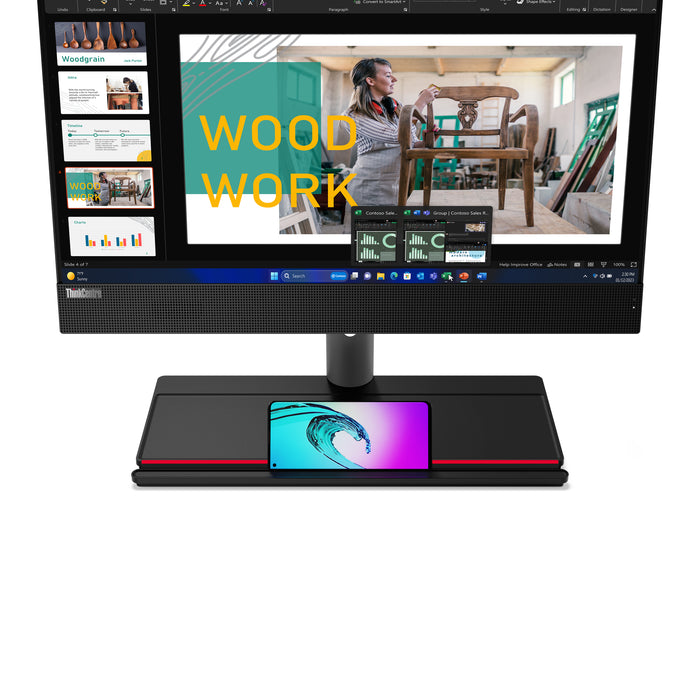 Lenovo ThinkCentre M90a, 60.5 cm (23.8"), Full HD, Intel® Core™ i5, 16 GB, 512 GB, Windows 11 Pro