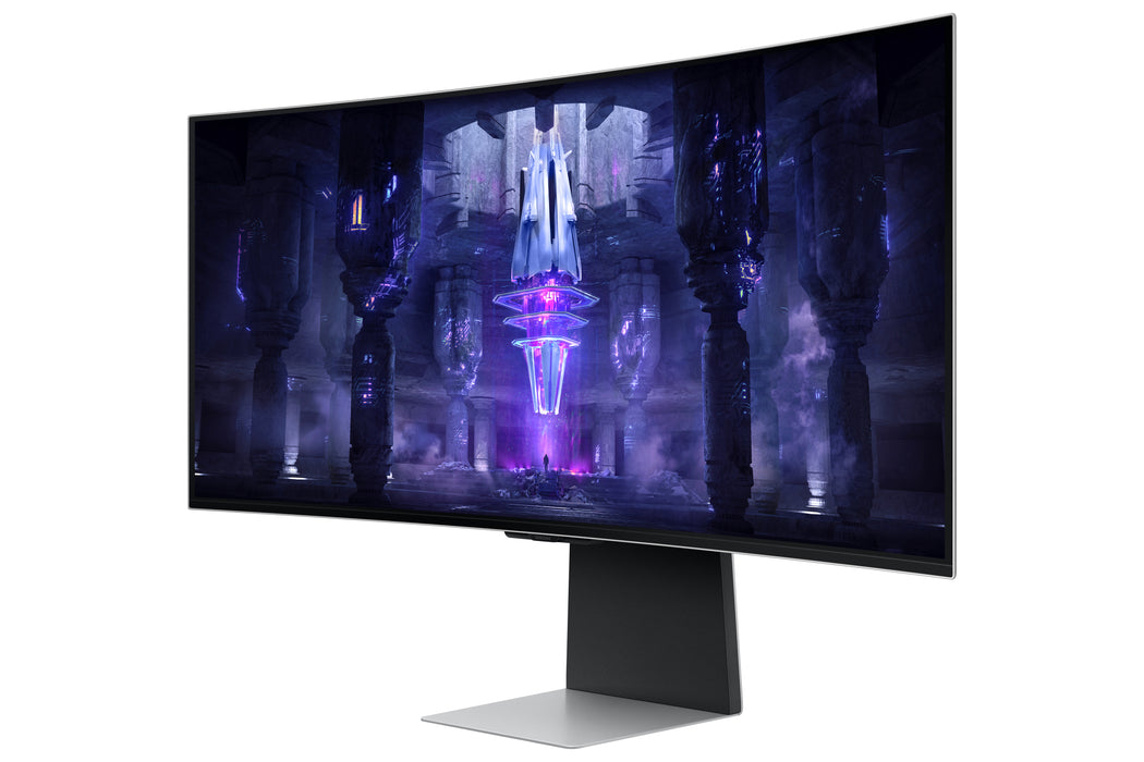Samsung LS34BG850SUXXU, 86.4 cm (34"), 3440 x 1440 pixels, UltraWide Quad HD, OLED, 0.03 ms, Silver