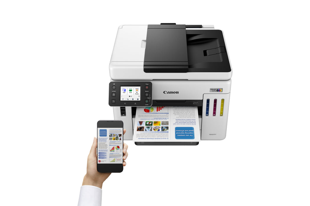 Canon MAXIFY GX7150, Inkjet, Colour printing, 600 x 1200 DPI, A4, Direct printing, Black, White