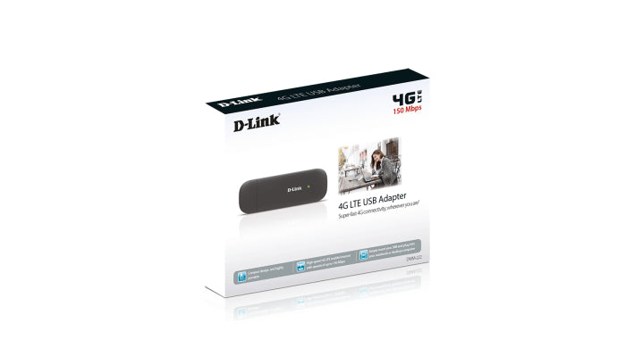 D-Link DWM-222 4G LTE USB Adapter/Dongle, Cellular network modem, Portable, LTE, Edge, GPRS, GSM, DC-HSPA+, HSPA, UMTS, WCDMA, LTE