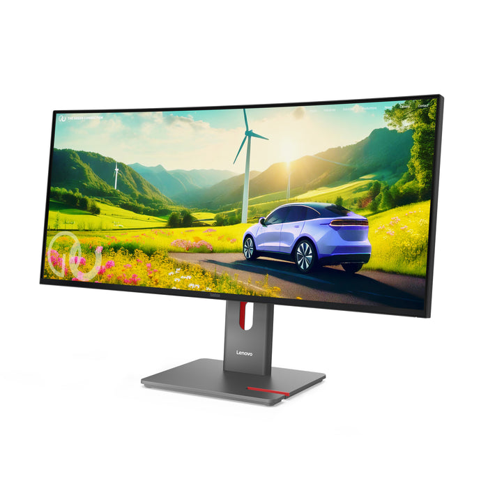 Lenovo ThinkVision P34WD-40 Monitor, 86.4 cm (34"), 3440 x 1440 pixels, Wide Quad HD, LCD, 6 ms, Black