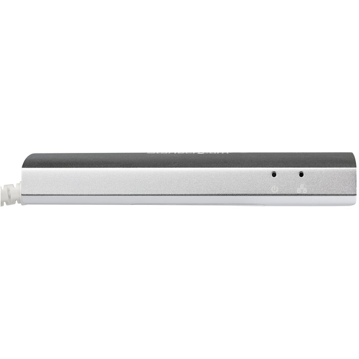 StarTech.com 3-Port USB Hub with Ethernet, USB-A Ports, Gigabit Ethernet/GbE, USB 5Gbps, Rugged Design, Bus-Powered, Portable Laptop USB 3.0 Hub, Wired, USB, Ethernet, 5000 Mbit/s, Silver, White