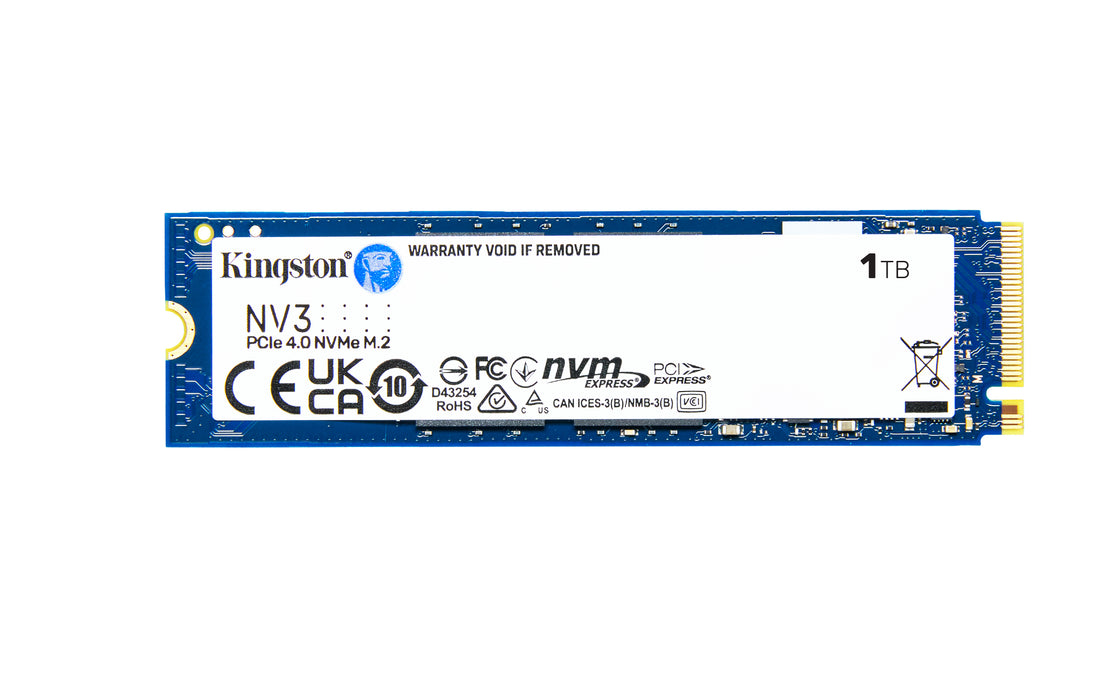 Kingston Technology 1000G NV3 M.2 2280 NVMe SSD, 1 TB, M.2, 6000 MB/s
