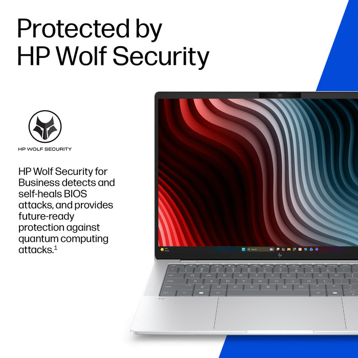 HP EliteBook X G2a 14 inch Notebook Next Gen AI PC Wolf Pro Security Edition, AMD Ryzen AI 7 PRO, 35.6 cm (14"), 2880 x 1800 pixels, 32 GB, 512 GB, Windows 11 Pro