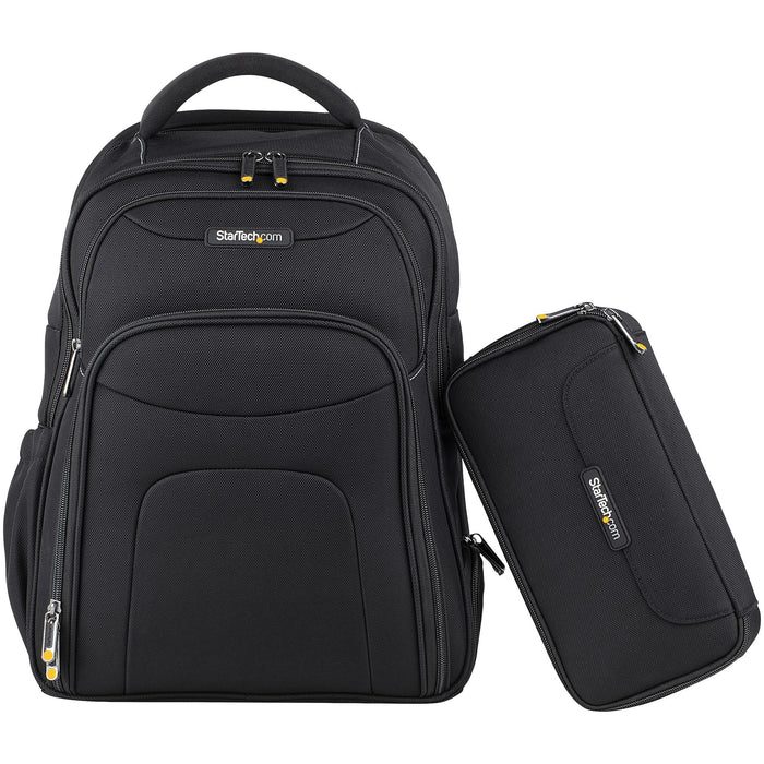 StarTech.com 17.3" Laptop Backpack with Removable Accessory Organizer Case - Professional IT Tech Backpack for Work/Travel/Commute - Ergonomic Computer Bag - Durable Ballistic Nylon - Notebook/Tablet Pockets, Backpack, 43.9 cm (17.3"), 1.5 kg