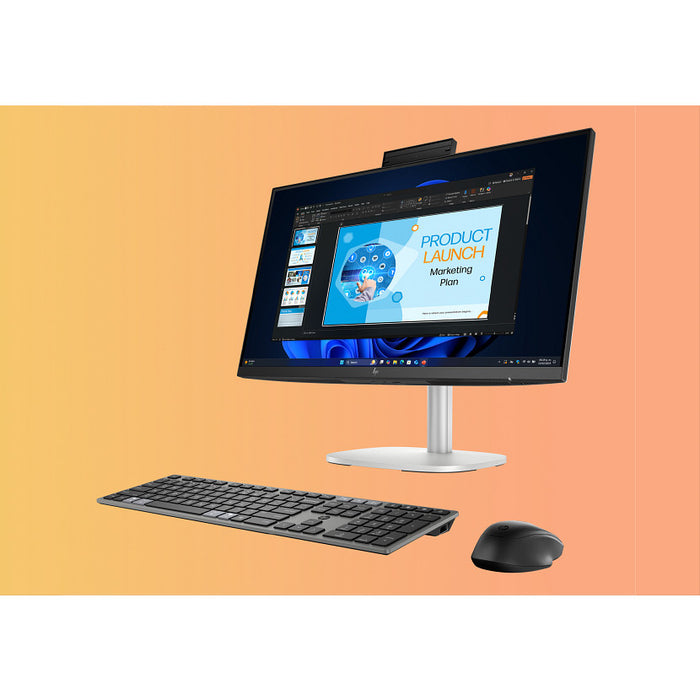 HP EliteStudio 8 All-in-One G1i 23.8 inch Desktop AI PC, 60.5 cm (23.8"), Full HD, Intel Core Ultra 7, 24 GB, Windows 11 Pro, Silver